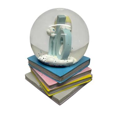 Sale Photo Thumbnail #743: Dr. Seuss Graduation Theme "Oh the Places You'll Go" Snow Globe- Music Box w/ grad song- Works, great condition