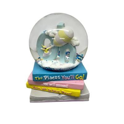 Sale Photo Thumbnail #742: Dr. Seuss Graduation Theme "Oh the Places You'll Go" Snow Globe- Music Box w/ grad song- Works, great condition