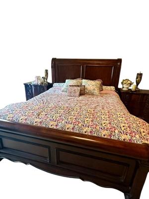 Furniture - King size bed and bedding only - side tables listed separately Master Bedroom