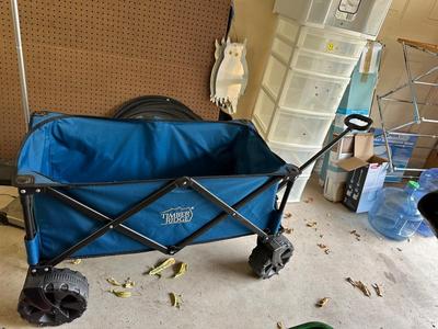 Garage -folding garden cart