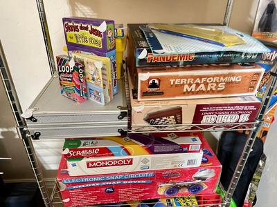 Toys and Games on Shelves