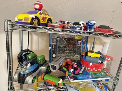 Toys and Games on Shelves