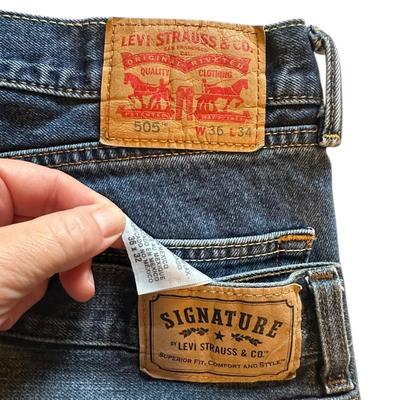 Sale Photo Thumbnail #832: 2 pair Levi's Mens Jeans 36- 34/32- great preowned condition!