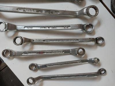 METAL TOOLBOX FILLED WITH DROP FORGED WRENCHES