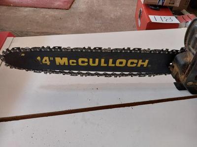 McCULLOCH ELECTRIC CHAINSAW