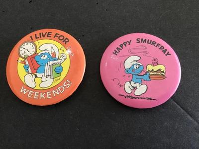 Vintage Smurf Pins