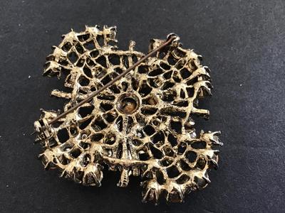 Vintage Large Rhinestone Brooch