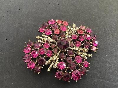 Vintage Large Rhinestone Brooch
