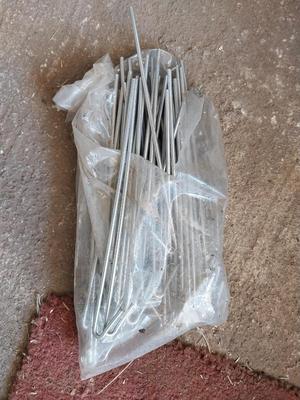 LARGE ROLL OF WEED BARRIER AND STAKES