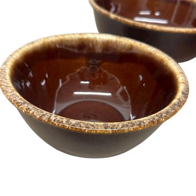 Sale Photo Thumbnail #936: Hull Pottery USA Brown 3 Serving/ Mixing Bowls 
"HP & Co." "Oven Proof"
Approx. 7", 8", and 10"
no chips noticed