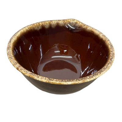 Sale Photo Thumbnail #937: Hull Pottery USA Brown 3 Serving/ Mixing Bowls 
"HP & Co." "Oven Proof"
Approx. 7", 8", and 10"
no chips noticed