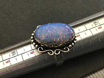 925 Ring Blue Sparkles