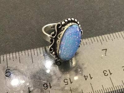925 Ring Blue Sparkles