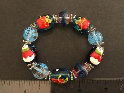Glass Holiday Bracelet