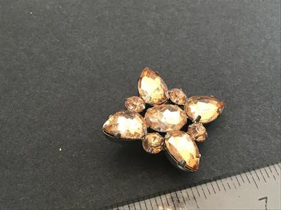 Champagne Color vintage Brooch