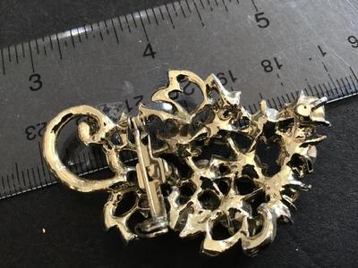 Vintage Brooch AB Rhinestones