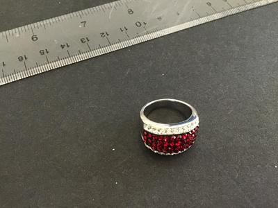 Ruby Red Tone Fashion Ring