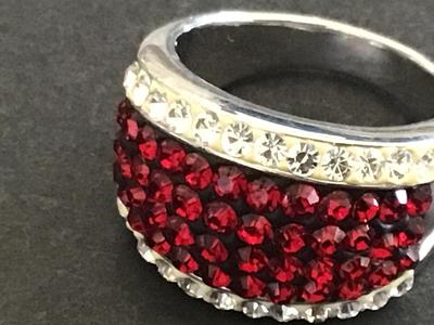 Ruby Red Tone Fashion Ring