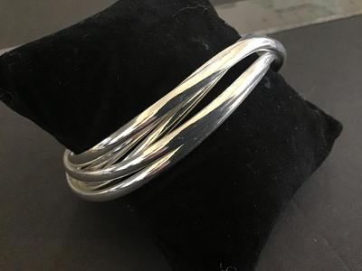 Silver Tone Bangles