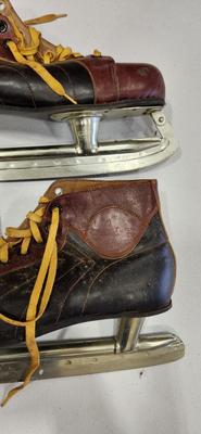 Vintage Brown Ice Skates