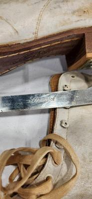 Vintage White Ice Skates