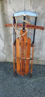 Vintage Flexible Flyer 44H Sled Airline Patrol