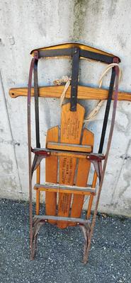 Vintage Flexible Flyer 44H Sled Airline Patrol