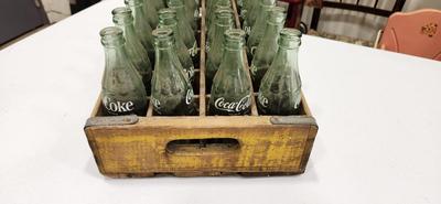 Wood Crate Of Coca-Cola Glass Bottles