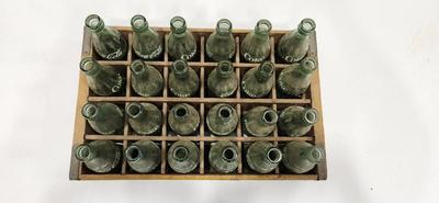Wood Crate Of Coca-Cola Glass Bottles