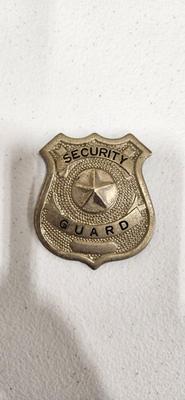Vintage Security Guard Badge