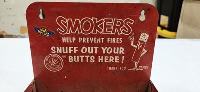 1950s-60s Vintage Butt Snuffer Ash Tray Wall Mounting