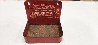 1950s-60s Vintage Butt Snuffer Ash Tray Wall Mounting