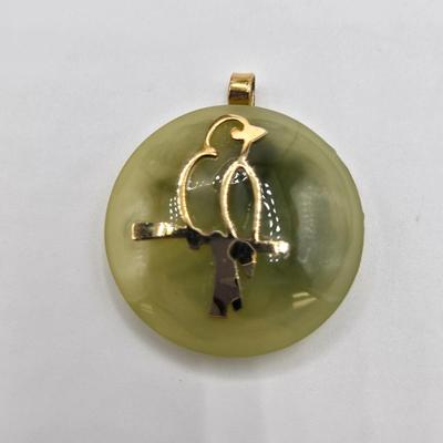 LOT 91: Beautiful Vintage Green Bead Necklace, Gold-tone Chain with Multiple Charms, Clip Earrings, and More