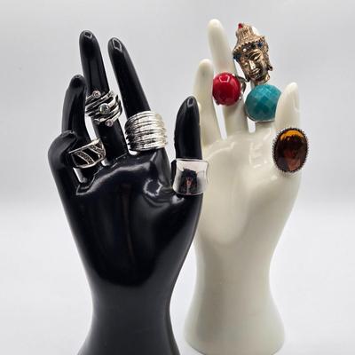 LOT 94: Multiple Styles and Colors of Rings