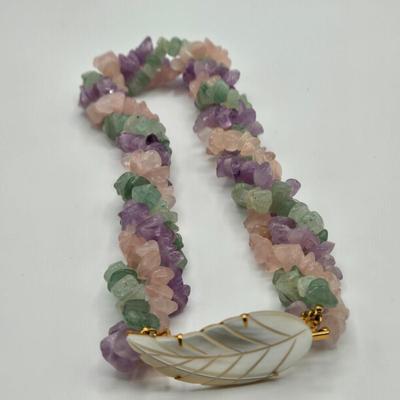 LOT 96: Multi-Colored Twisted Necklace