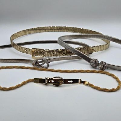 LOT 101: Vintage Metal Belts
