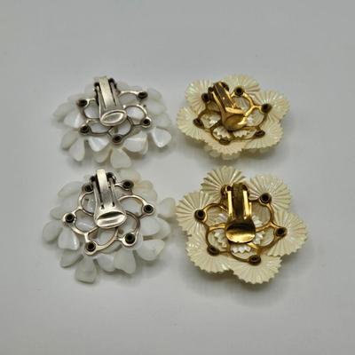 LOT Variety of Vintage Jewelry Including Beaded Necklaces, Clip Earrings, and More