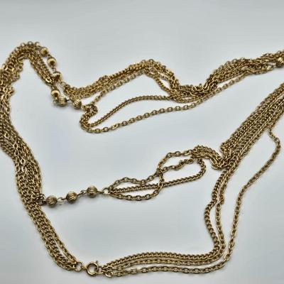 LOT 105: Multiple Vintage Necklaces