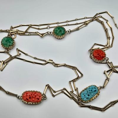LOT 105: Multiple Vintage Necklaces