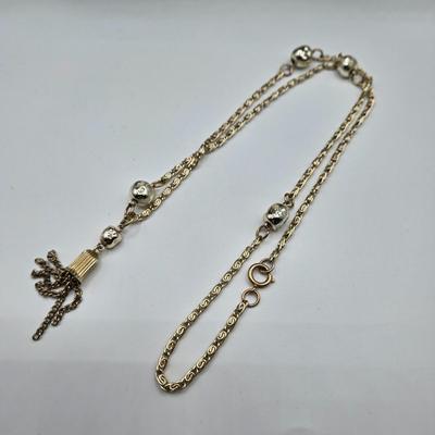LOT 108: Multiple Necklaces, Chains, Charms, and More