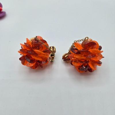 LOT 110: Multiple Necklaces with Matching Clip Earrings and More
