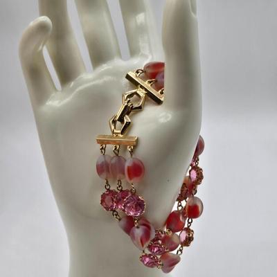 LOT Vintage Beaded Necklaces, Bracelets, and Clip Earrings