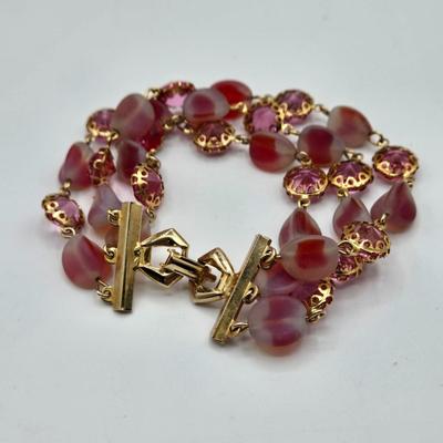 LOT Vintage Beaded Necklaces, Bracelets, and Clip Earrings