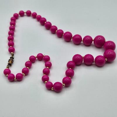 LOT Vintage Beaded Necklaces, Bracelets, and Clip Earrings
