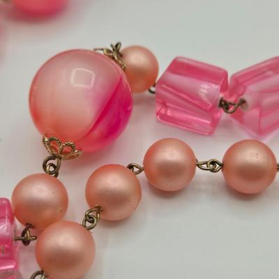 LOT Vintage Beaded Necklaces, Bracelets, and Clip Earrings