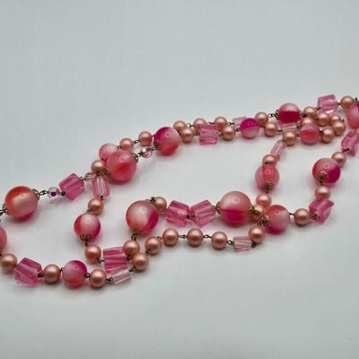 LOT Vintage Beaded Necklaces, Bracelets, and Clip Earrings