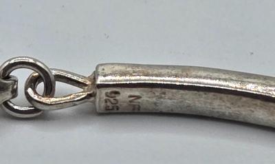 LOT 132: 925 Sterling Silver Bracelet with Rhinestones 7.6gtw