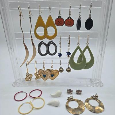 LOT 145: Multiple Pairs of Pierced Earrings