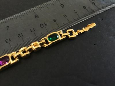 Glass Stone Tennis Bracelet