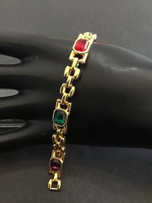 Glass Stone Tennis Bracelet